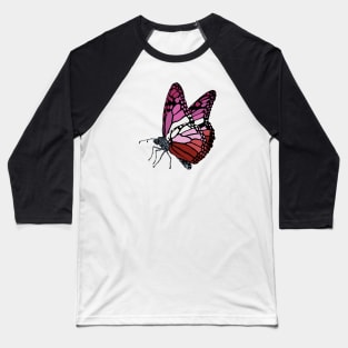 Lesbian Butterfly Baseball T-Shirt